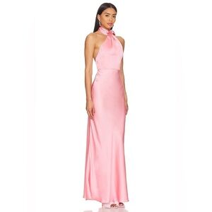 NWT Lovers and Friends Albie Gown in Peach - revolve pink dress - Small